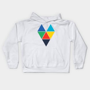 Triangle Heart Kids Hoodie